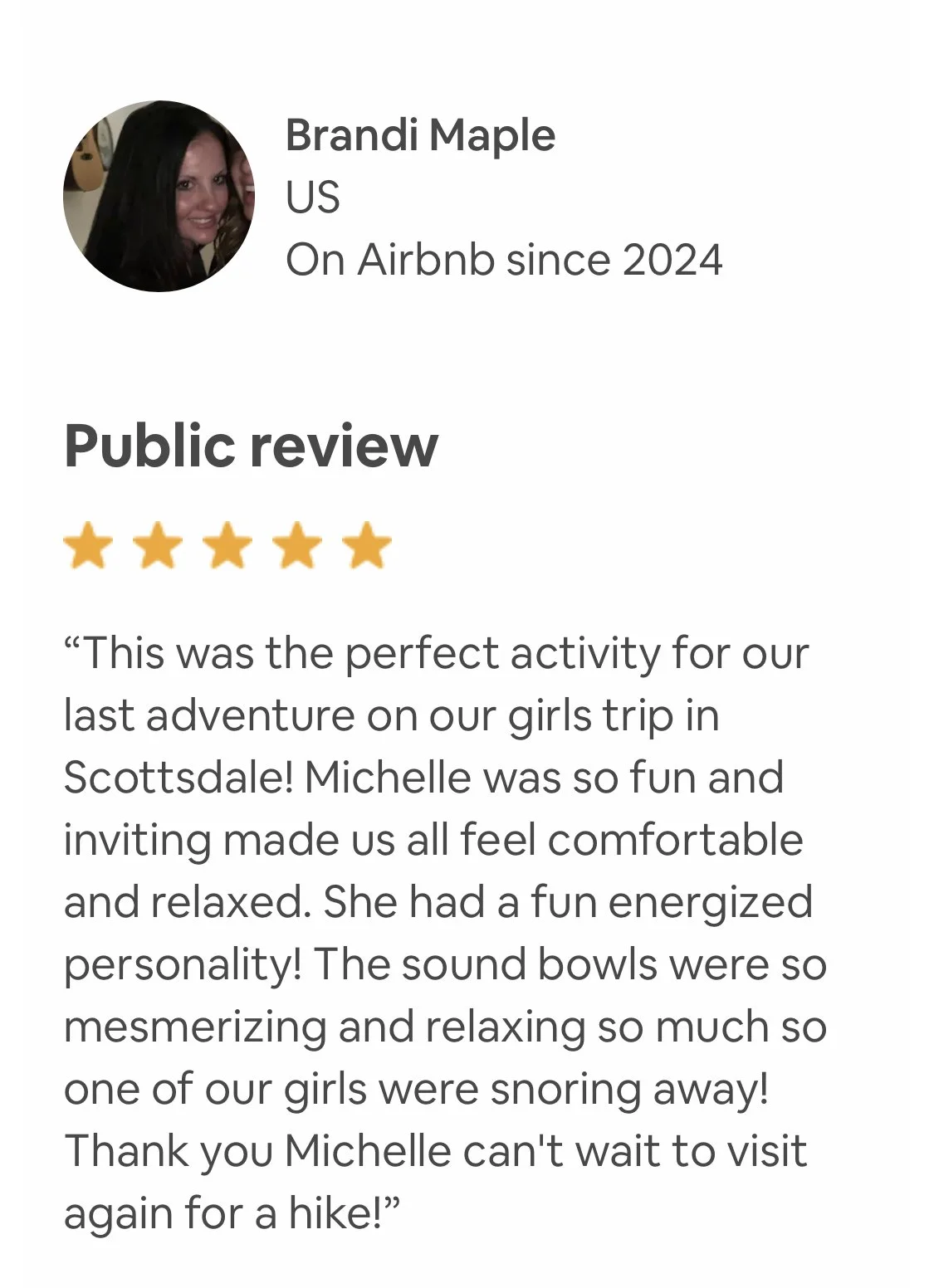 Sound Meditation under the Stars with Heller Good. This was the perfect activity for our last adventure on our girls trip in Scottsdale! Michelle was so fun and inviting made us all feel comfortable and relaxed. She had a fun, energized personality!