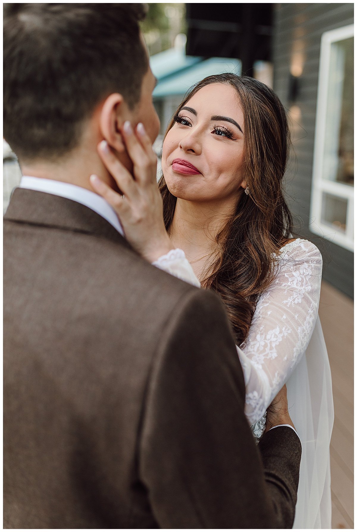  Couple share emotional moment captured by Seattle Wedding Photographer 