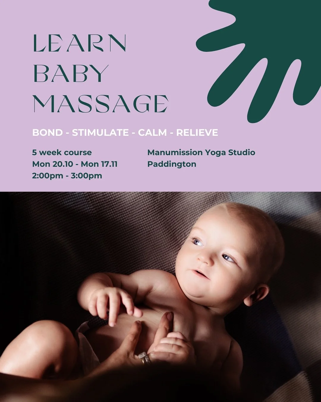 ✨FINAL course for 2025!✨
OCT/NOV - Paddington

🤍 &ldquo;Baby Massage with Mazz was the most nourishing experience of my fourth trimester&rdquo;
 🤍 &ldquo;I loved the focus on my own wellbeing, as well as my baby&rsquo;s.&rdquo;
 🤍 &rdquo;Mazz&rsqu