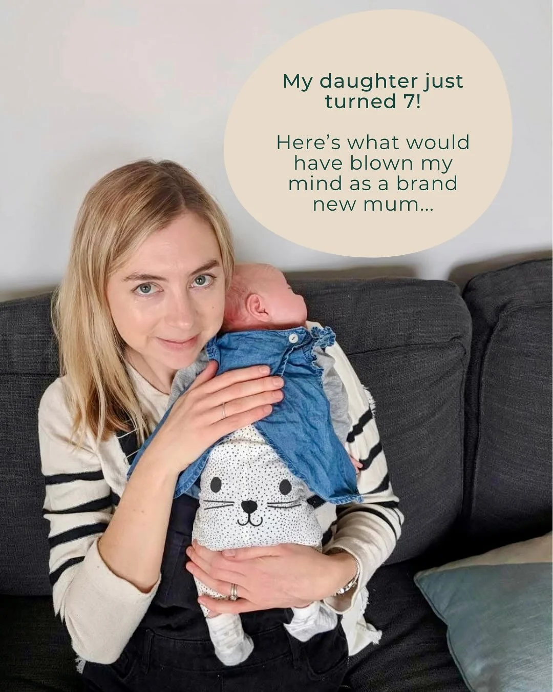 The brand new mum in this photo had no idea what lay ahead 💫 No clue how much I&rsquo;d change, how much I&rsquo;d grow, or how much joy would be waiting for me on the other side of all the challenges.

On the weekend, my daughter turned seven and I