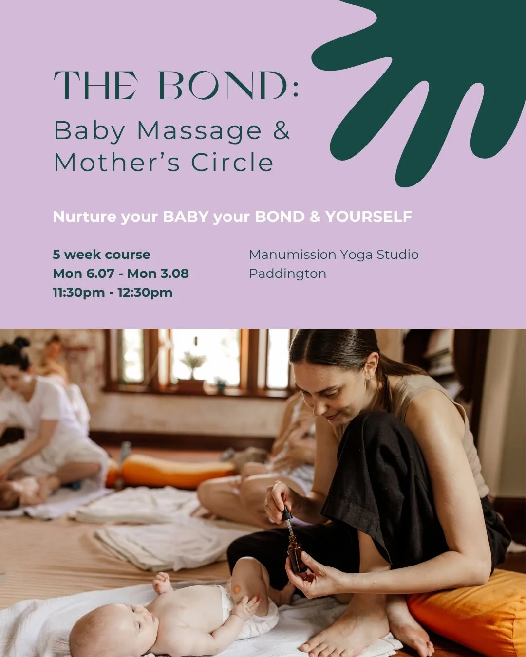 ✨ Extra JULY course added ✨
The Bond: Baby Massage &amp; Mother&rsquo;s Circle

Your weekly sanctuary to slow down and nurture your baby, your bond, and yourself 💗

My first July course booked out quickly! I'm adding an extra course on the same date