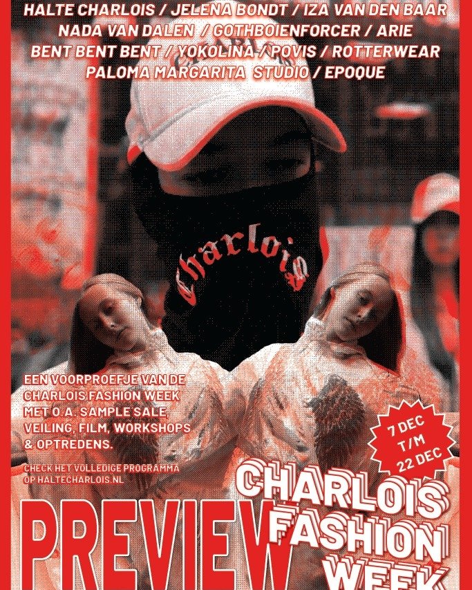✨ Preview Charlois Fashion Week ✨

In opdracht van Nada van Dalen hebben twaalf modeontwerpers een uniek &quot;Charlois&quot; shirt ontworpen! Deze limited edition shirts worden gepresenteerd en verkocht tijdens de expositie Limited Editions. 🎨👕

D