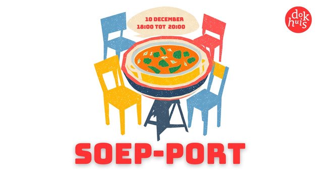 🥣 Soep-port Editie 3: Wanneer wordt iets afval voor jou? 🥣

Op 10 december verwelkomen we je voor de derde editie van Soep-port in het gezellige Dokhuis, aan de rand van de haven! Deze keer, onder leiding van Parel Strik en Noemi Bardas, bespreken 