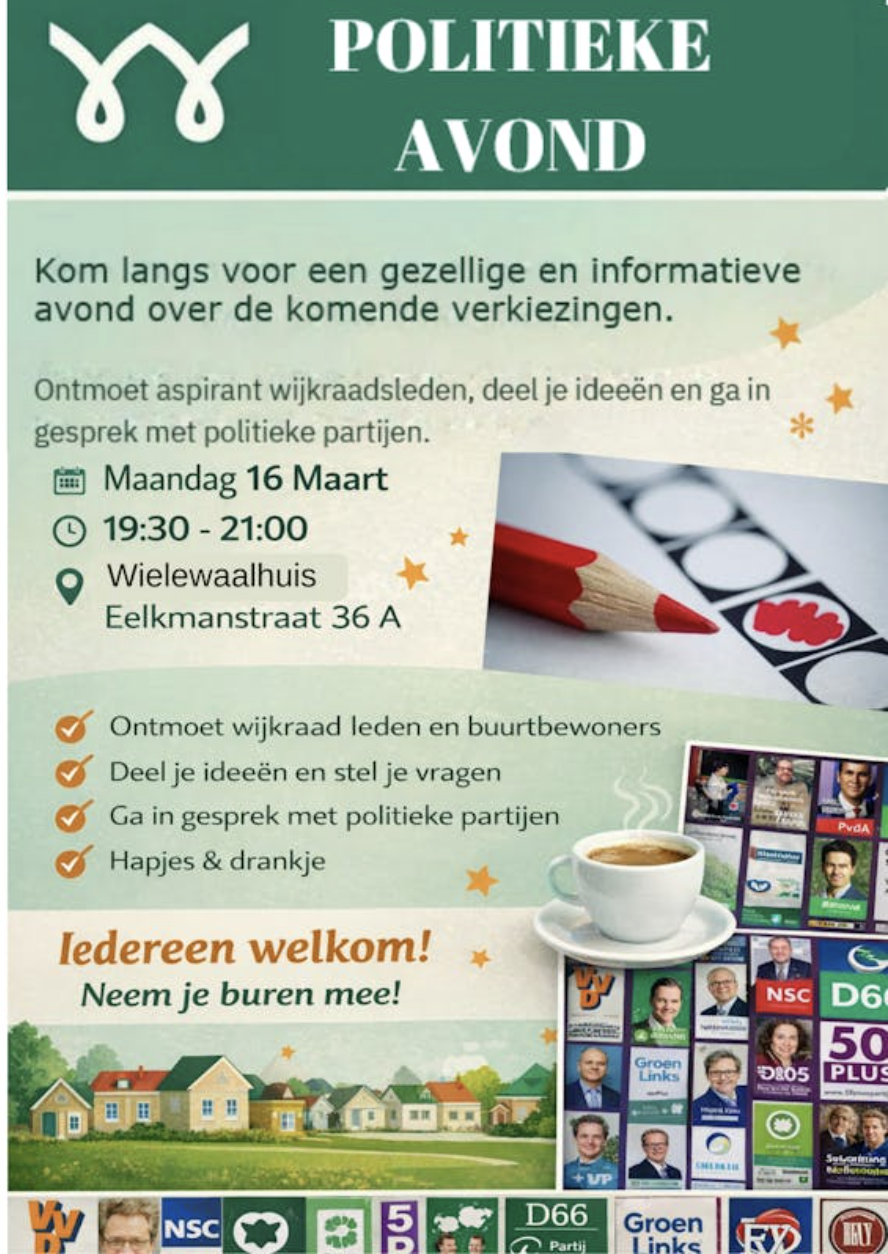 Ontmoet de politiek in jouw wijk!