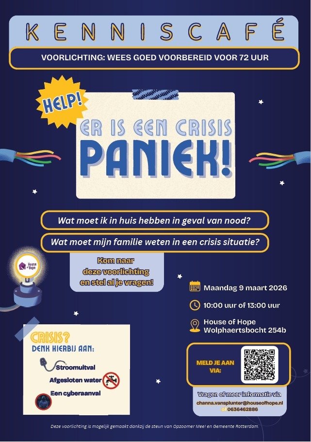 Kenniscafé: Wees goed voorbereid op 72 uur