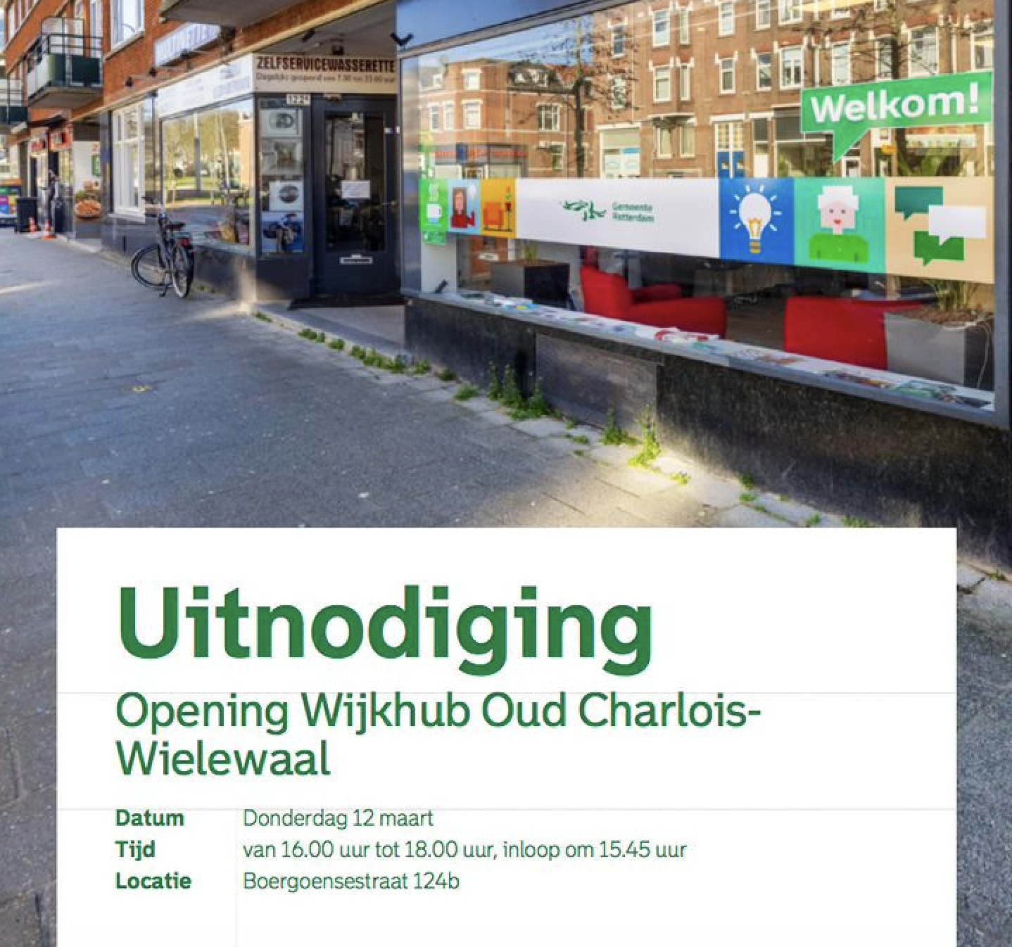 Opening Wijkhub Oud Charlois-Wielewaal!