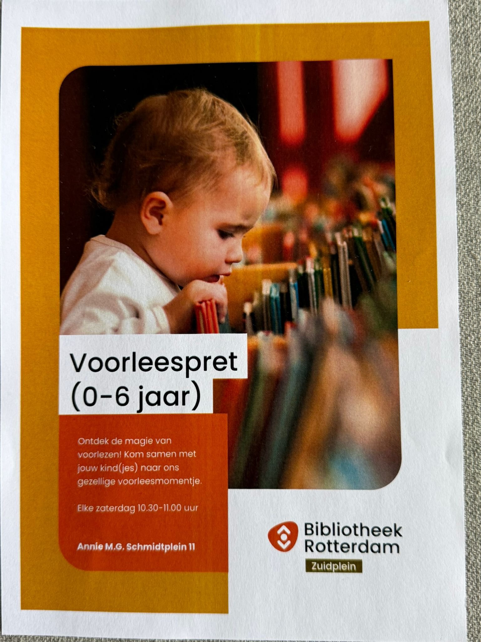 VOORLEESPRET BIJ BIBLIOTHEEK ZUIDPLEIN