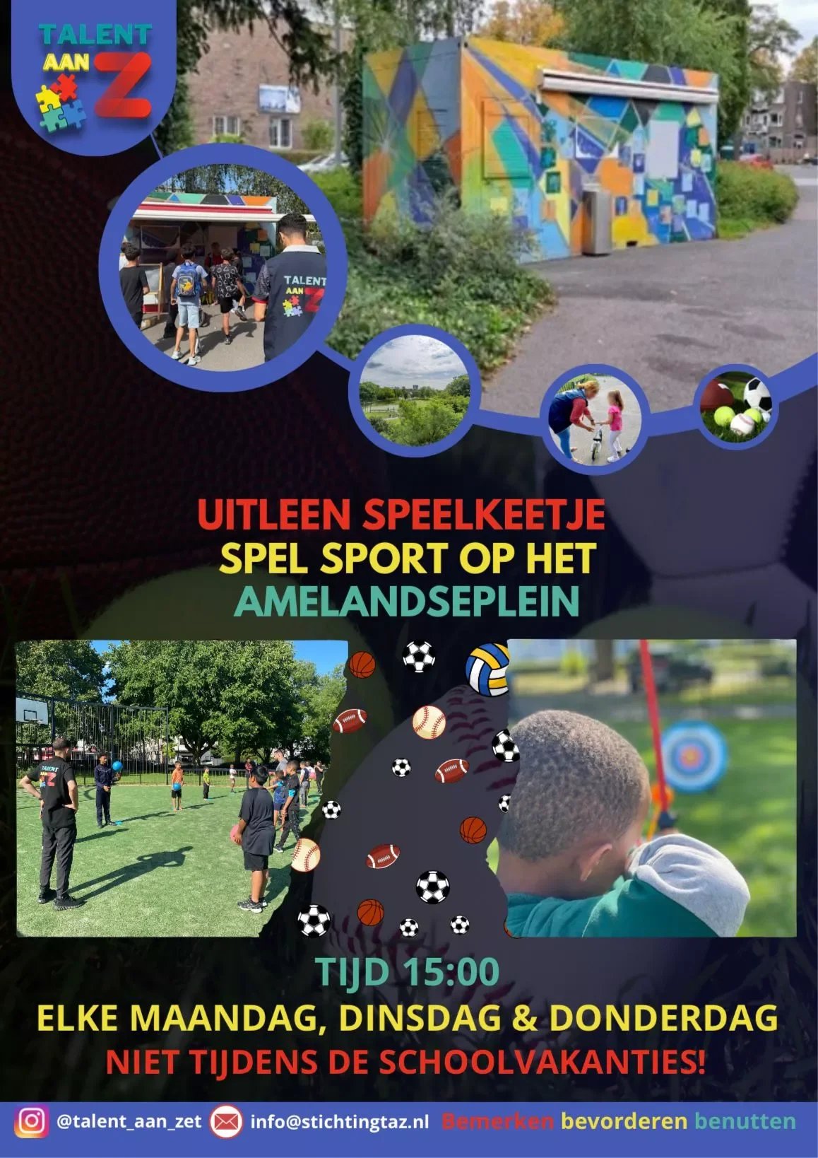 ⚽🏀🎾 Uitleen Speelkeetje op het Amelandseplein