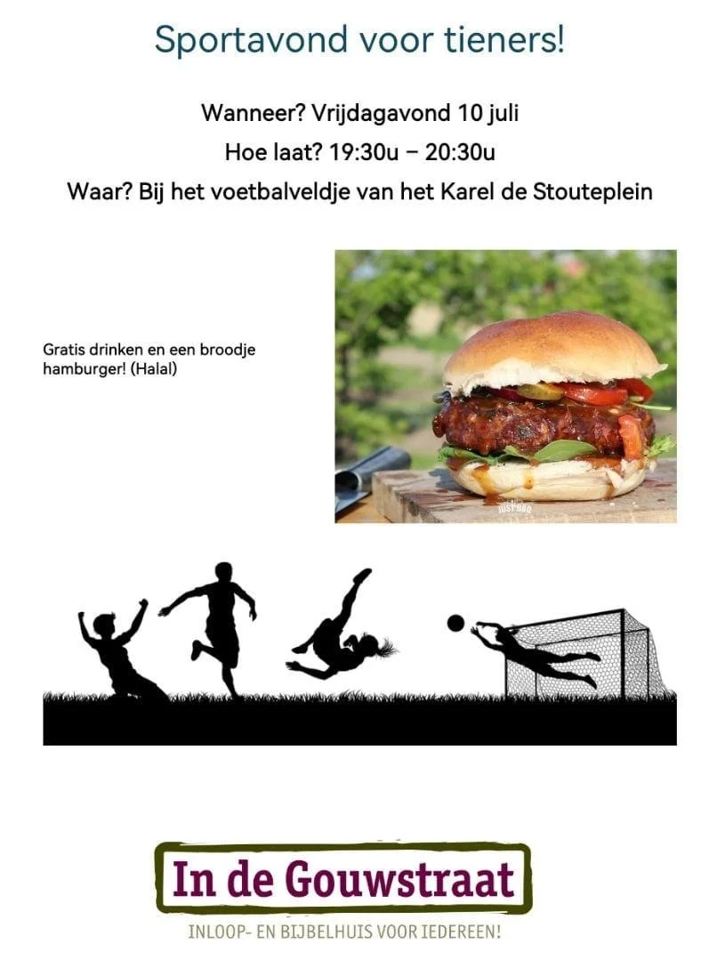 Sportavond voor tieners in Oud-Charlois!