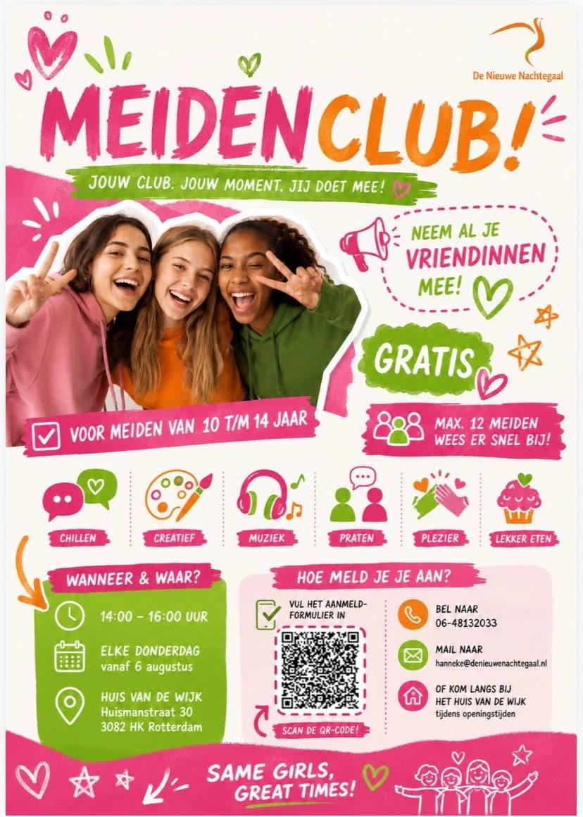 Meidenclub: jouw club, jouw moment!