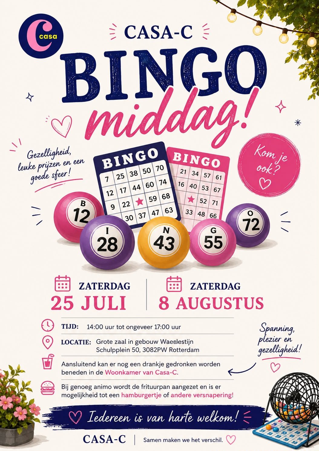 🎉 Bingo middag bij CASA-C!