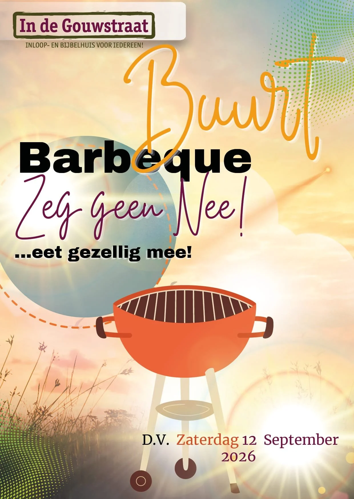 Buurtbarbecue in de Gouwstraat