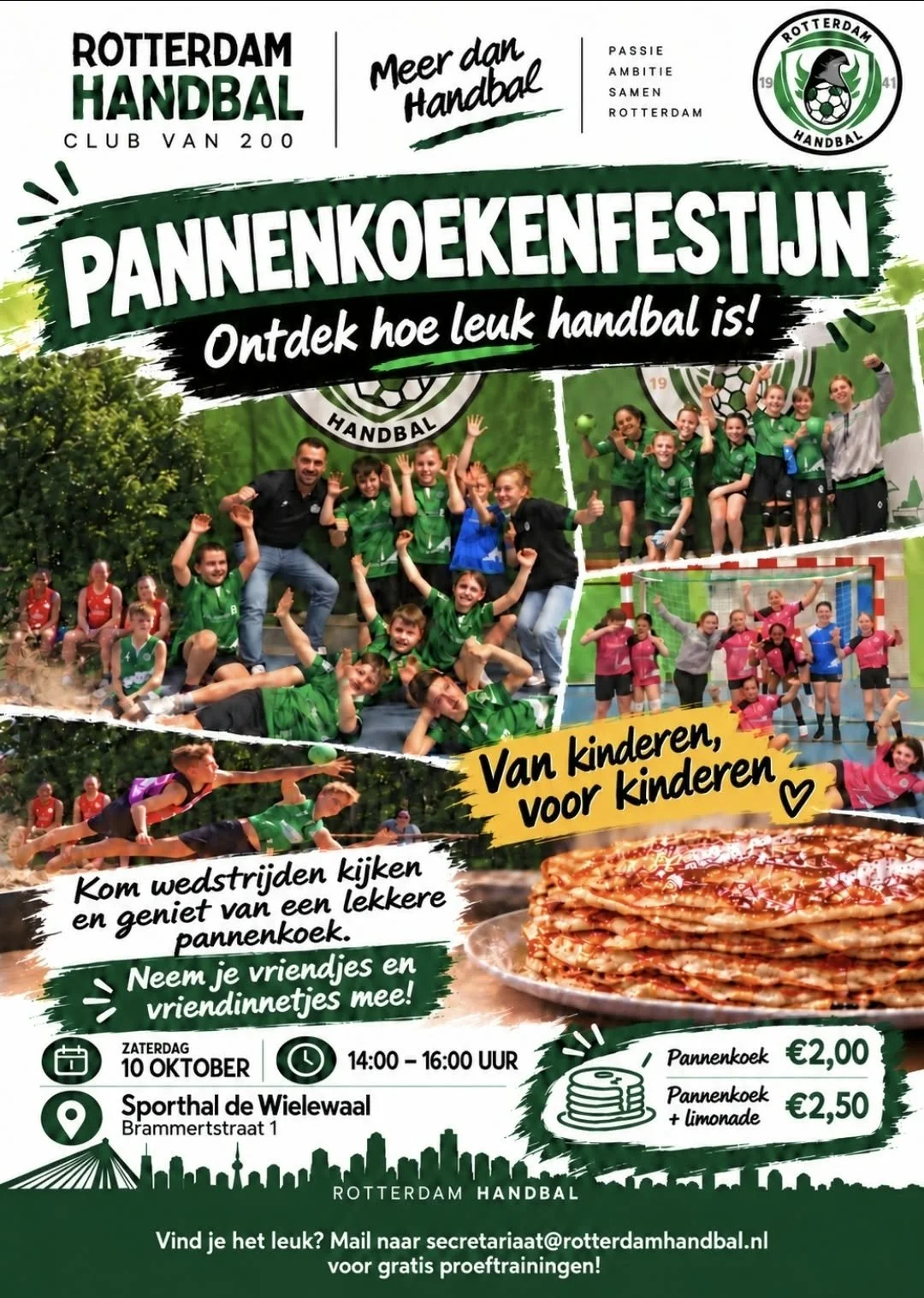 🥞🤾 Pannenkoekenfestijn bij Rotterdam Handbal!