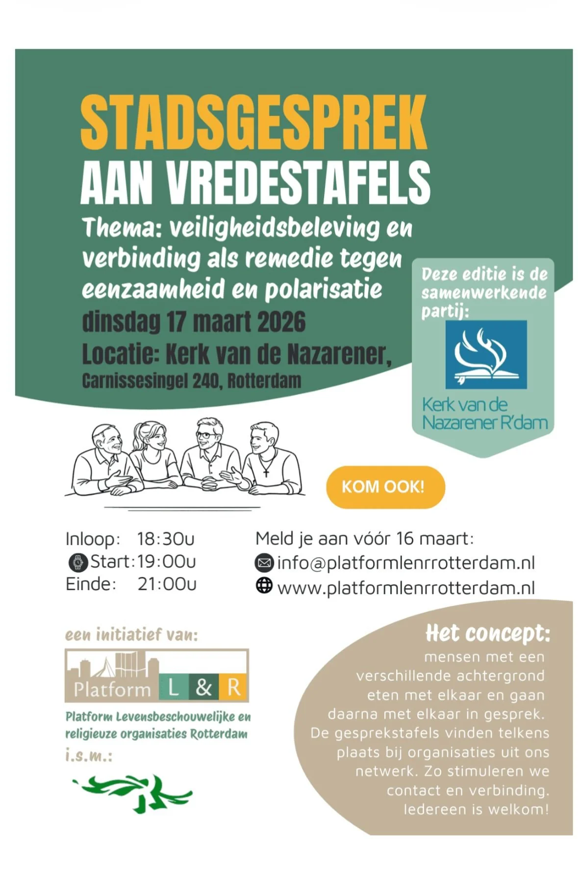 🕊️ Stadsgesprek aan Vredestafels