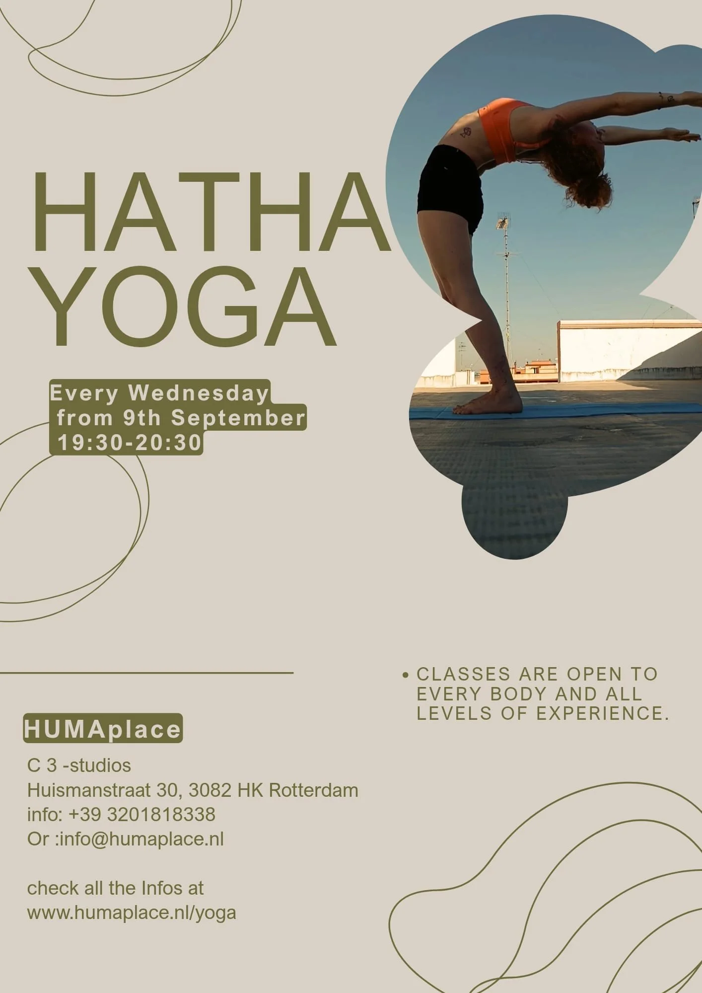 🧘 Hatha yoga bij HUMAplace