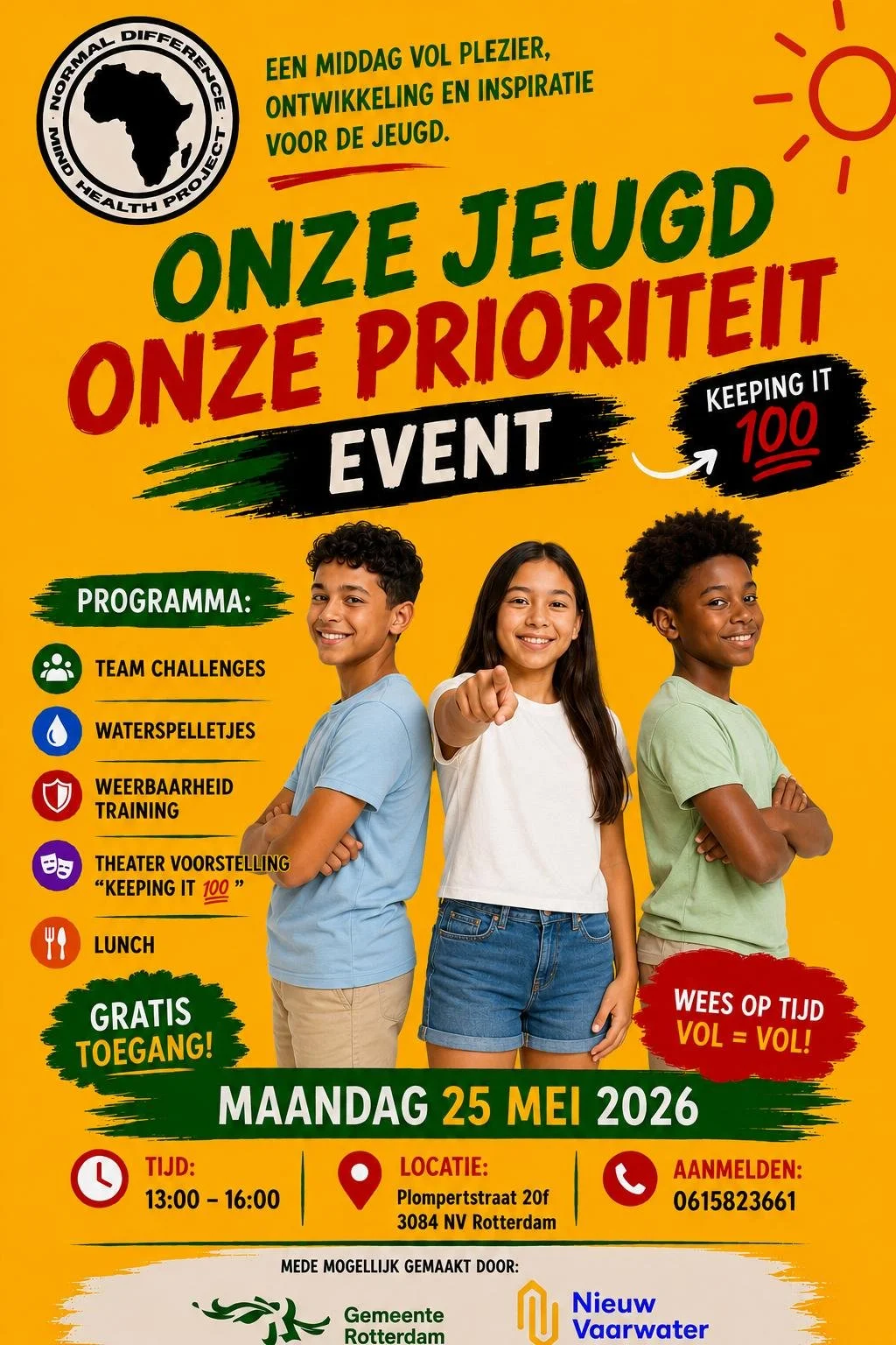 Onze Jeugd Onze Prioriteit Event