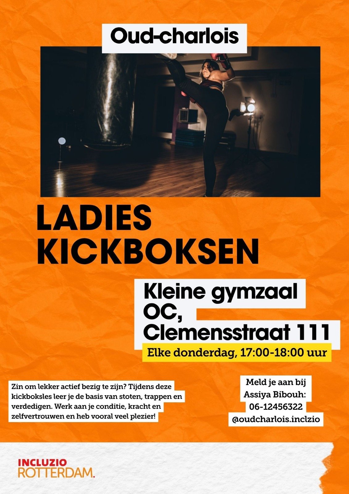 🥊 Ladies kickboksen in Oud-Charlois!