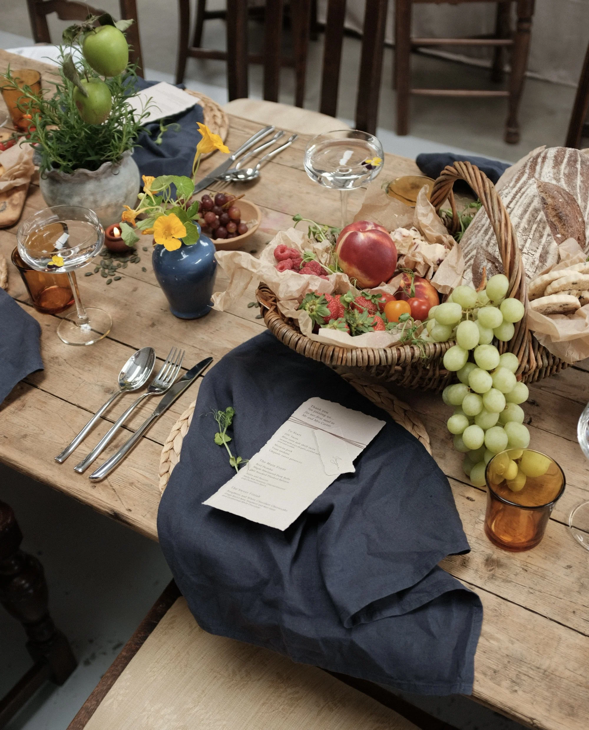 An autumn feasting table