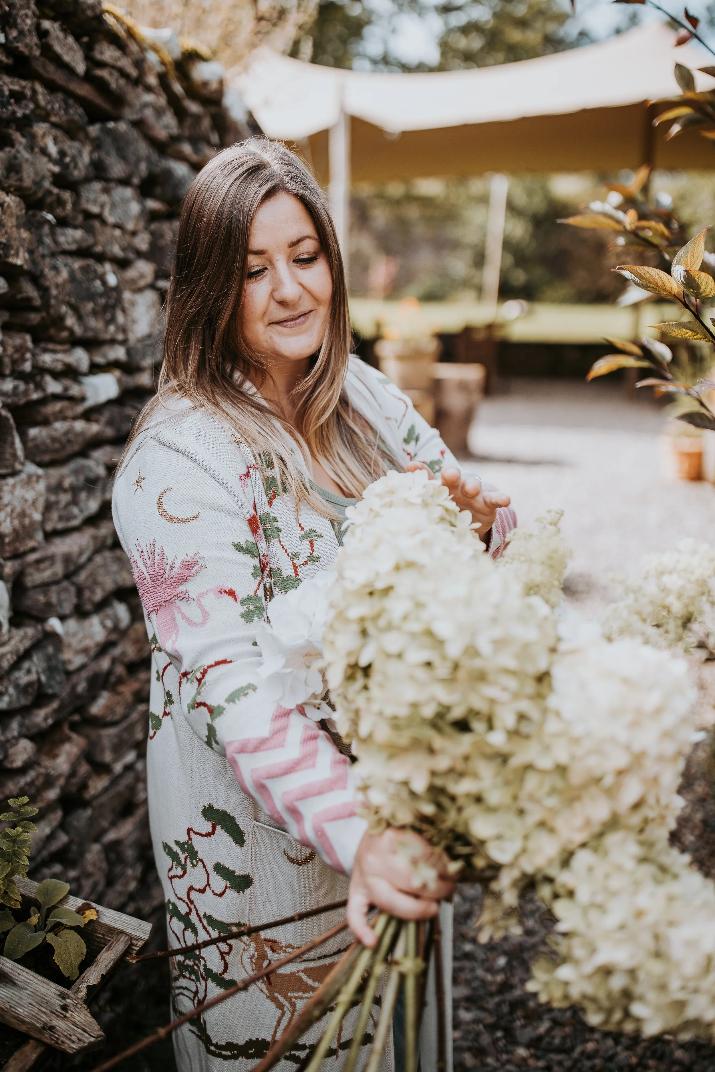 Jessica, founder and creative director of Darcey Floralscapes