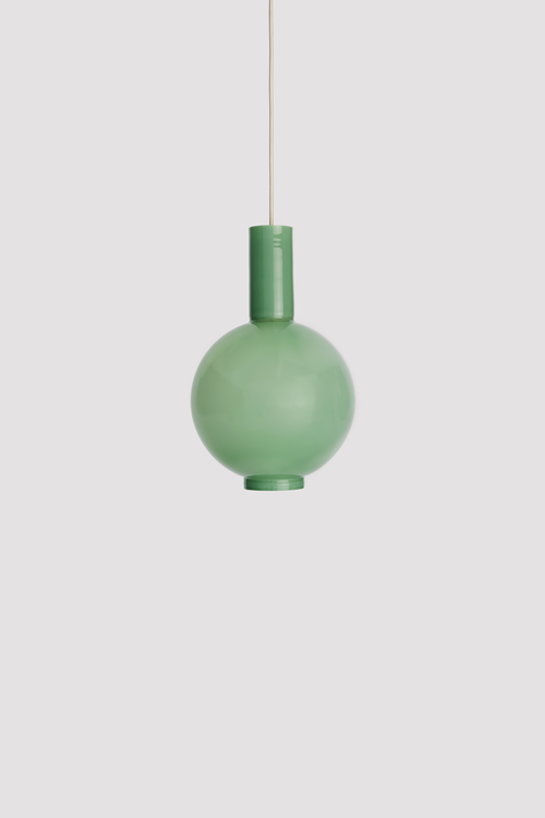 GLASS PURITAN PENDANT - DUSTY GREEN by Sekt