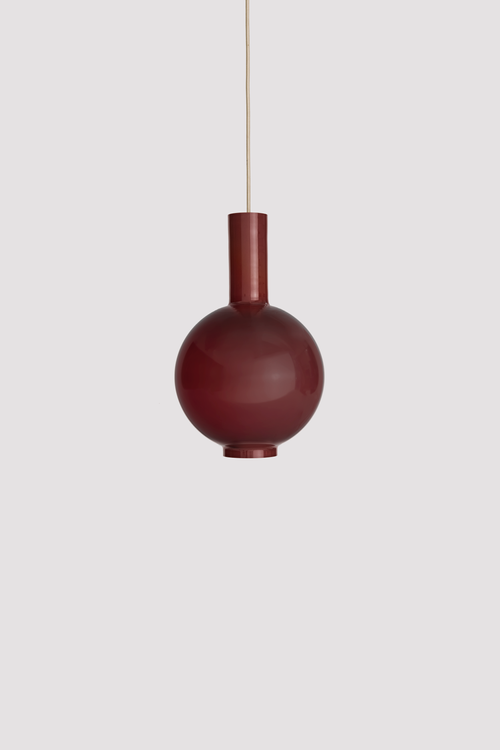 GLASS PURITAN PENDANT - MAROON by Sekt