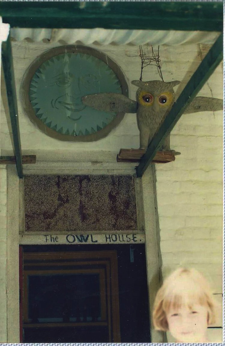 Me in front of the Owl House, 1997