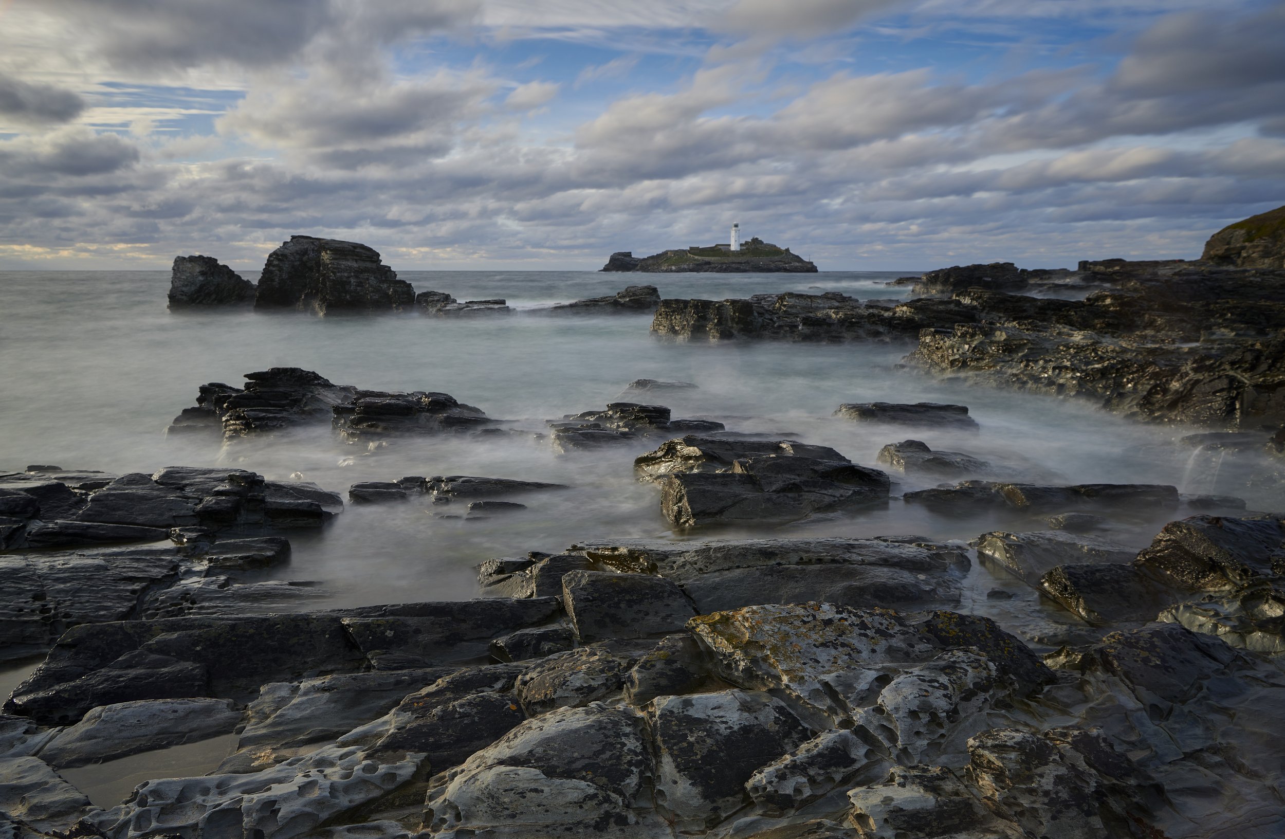 Godrevey lighthouse Cornwall September 2022