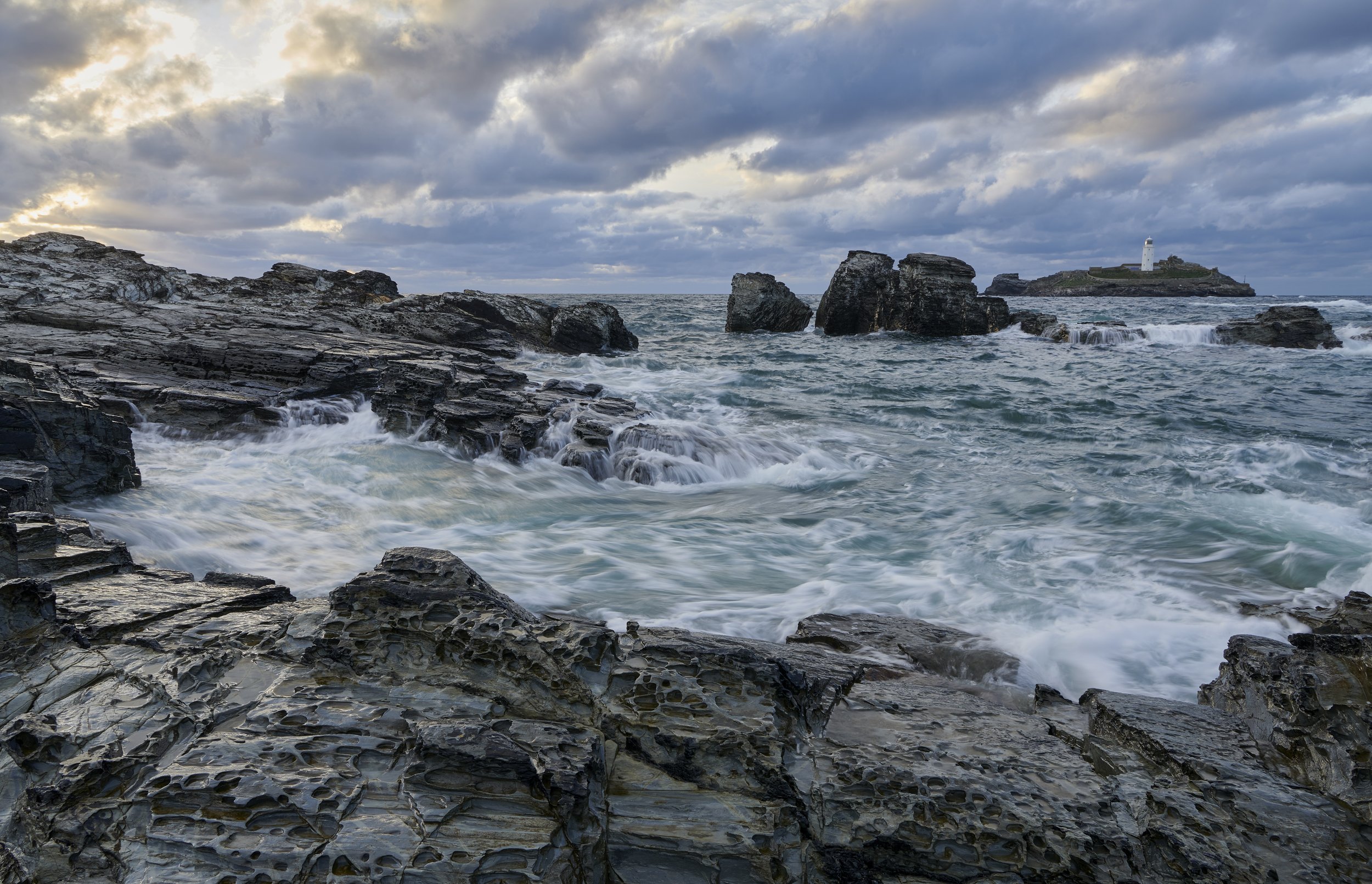 Godrevey Lighthouse Cornwall September 2022