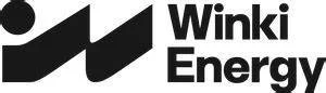 Image consists of Winki Energy's black and white logo, a company who chooses Cope Crane Trucks when requiring crane truck hire services.