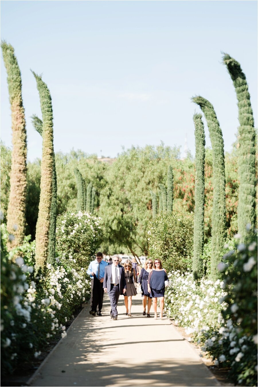 Guests arrive for ceremony at Epona Estate