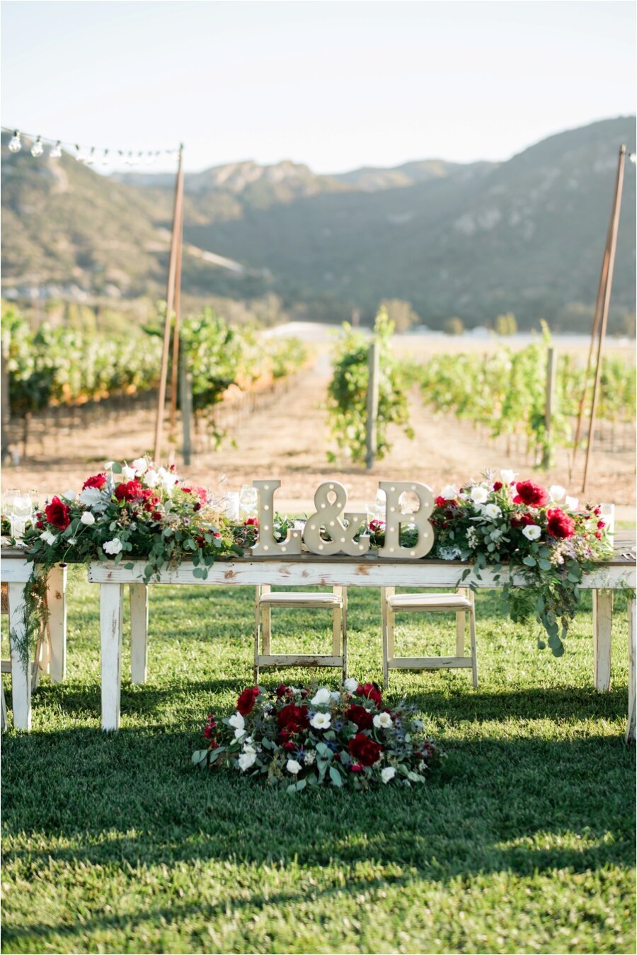 Epona Estate Wedding sweetheart table