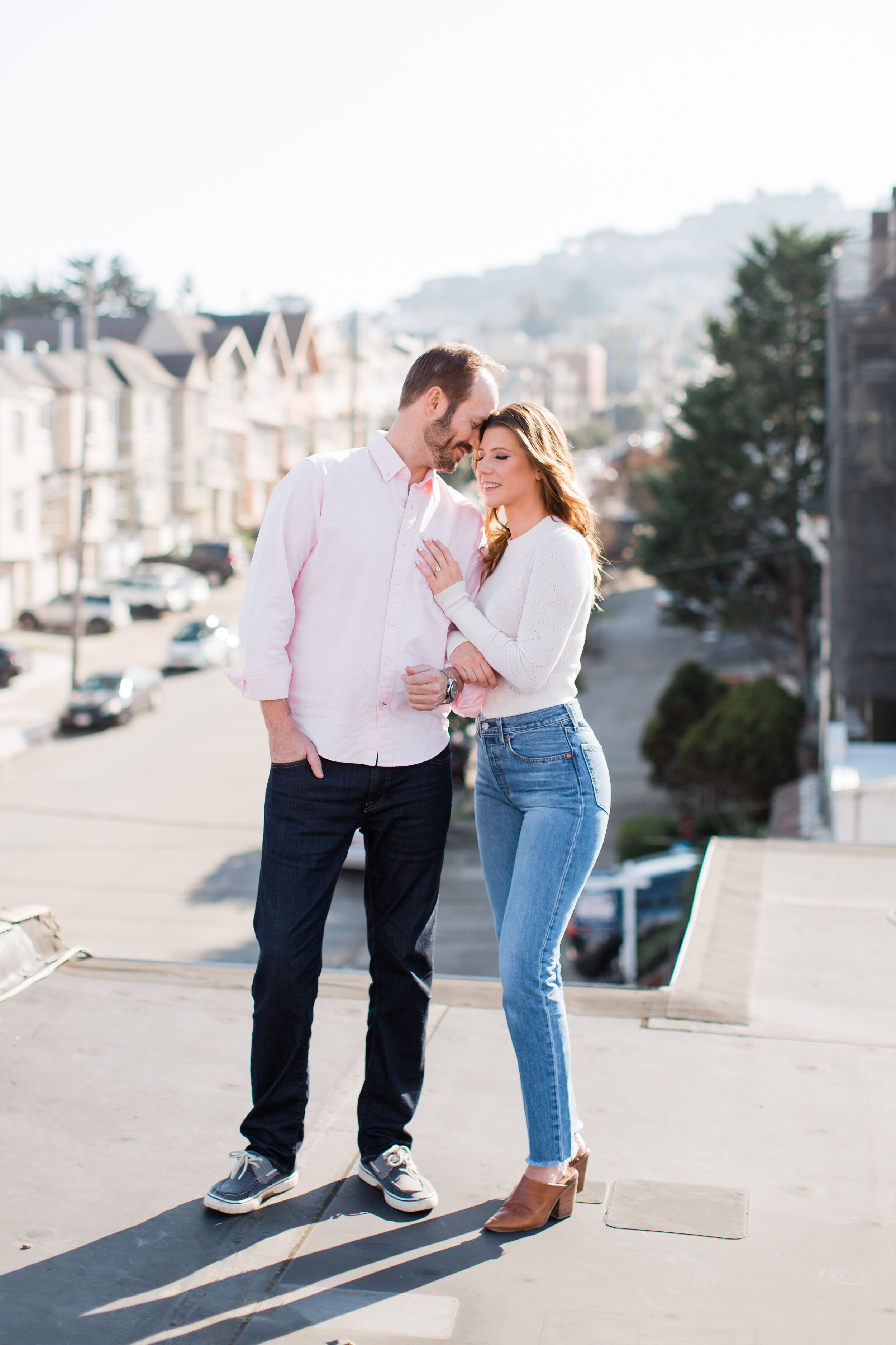 San Francisco Rooftop Engagement Session