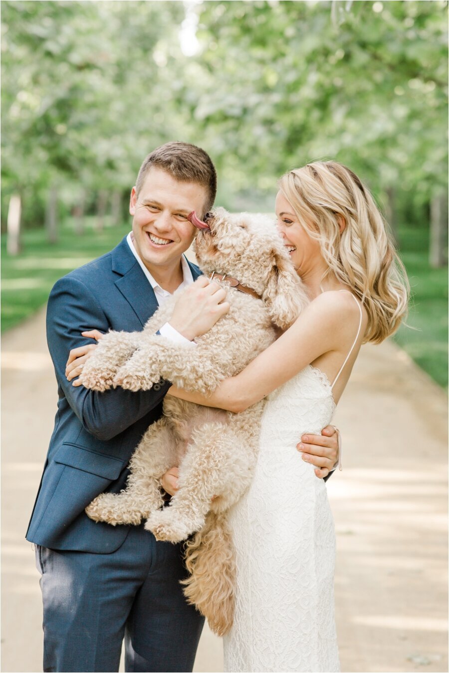 Engagement Session with dog