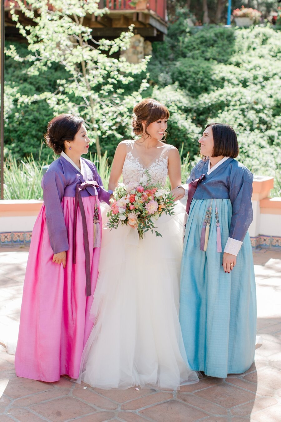 bride with mother and mother in law