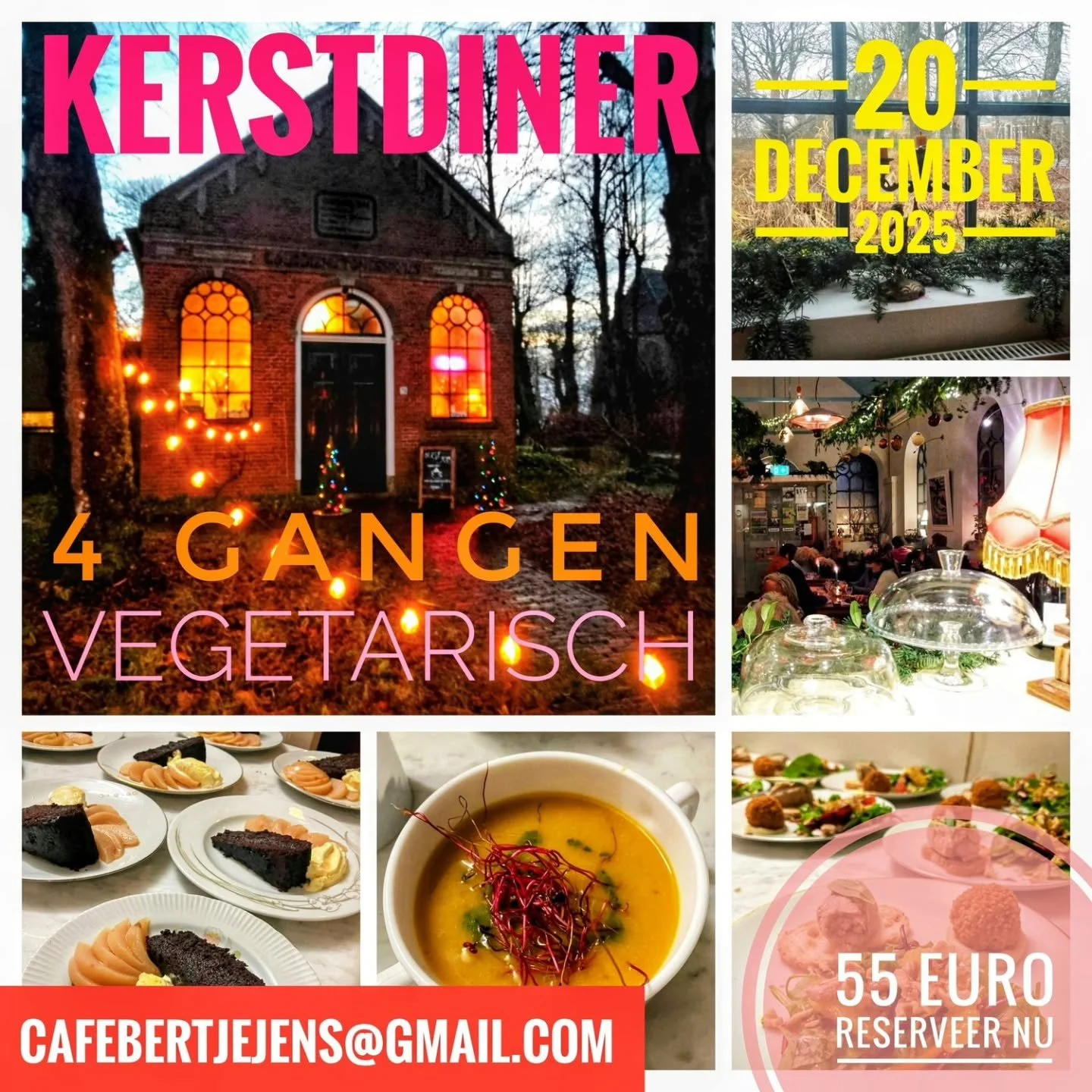 Lezers van onze nieuwsbrief hebben erg snel gereageerd op de aankondiging van ons kerstdiner 2025, maar er zijn nog enkele plaatsen over voor komende zaterdag. Mail snel naar CafeBertjeJens@gmail.com