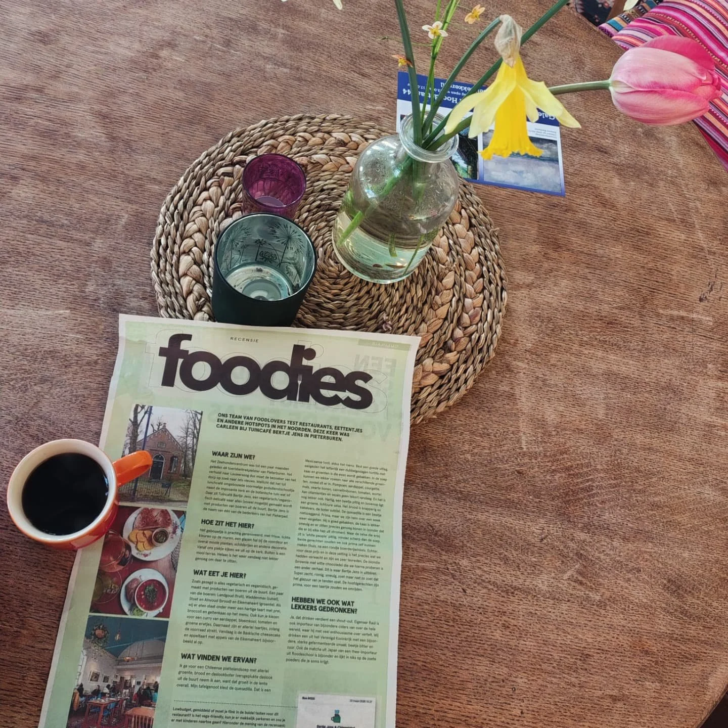 Vandaag een leuke recensie in het @dvhn.nl Dank jullie wel. De recensent heeft onder meer de Mexicaanse tosti genomen die we met name op de kaart hebben voor de jeugd (in plaats van gewone tosti) en daarom niet te pittig. Ook voor wie daar zin in hee