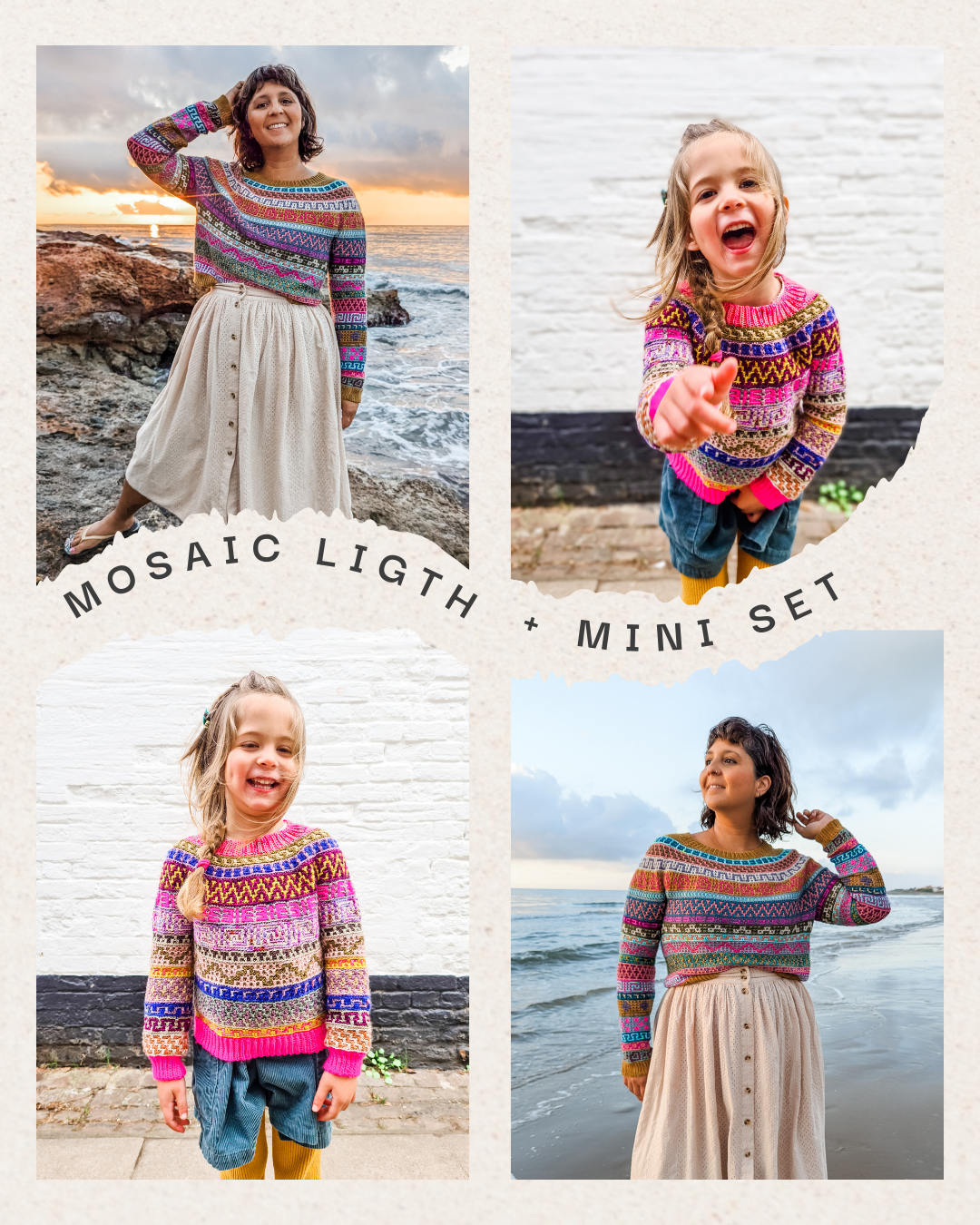 Mosaic LIGHT Mommy & Me — Nomad Stitches