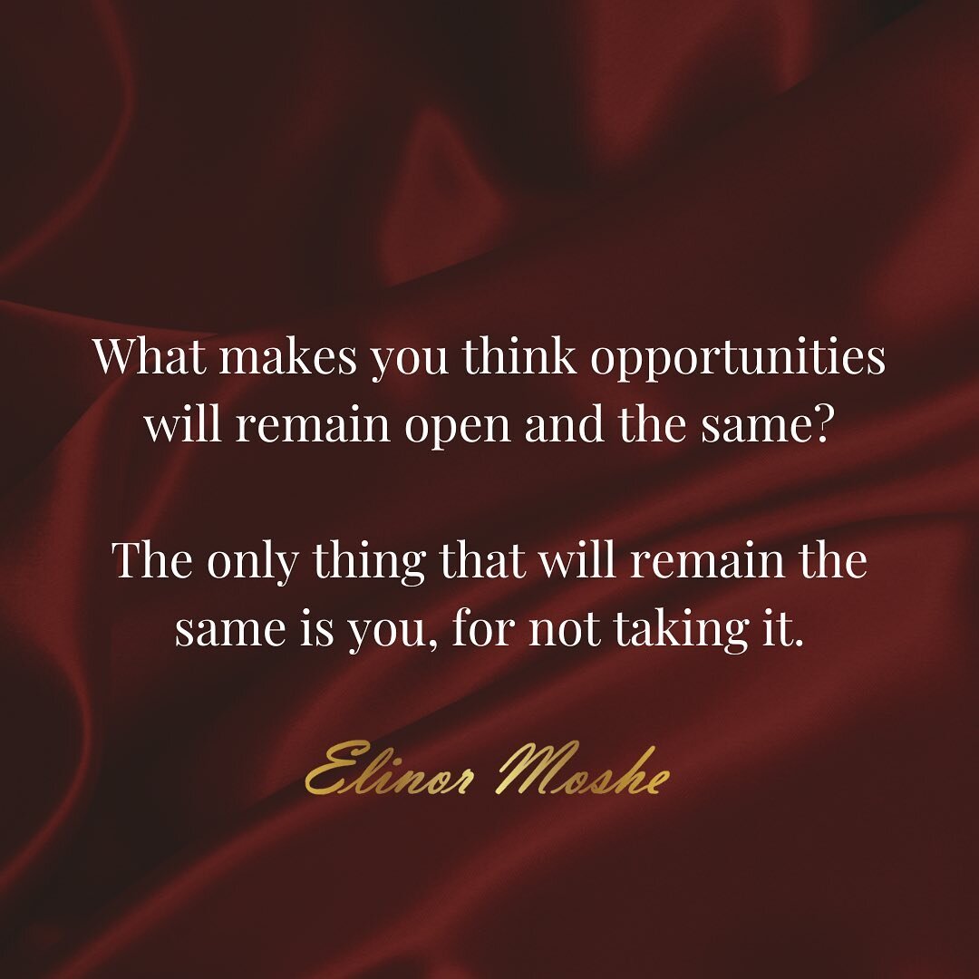 If you can't meet opportunities with curiosity and willingness, don't worry.

They won't come searching for you for much longer. 
.
.
.
.
.
.
.
.
.
.
#elinormoshe #constructingyourcareer #careercoach #powerhousemindset #powerhouse #theconstructioncoa