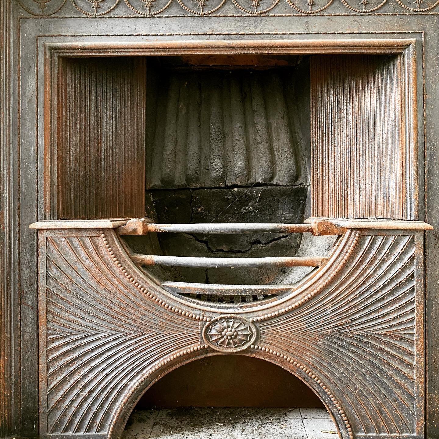 Gorgeous historic bronze fireplace on site today in Belgravia 🤩