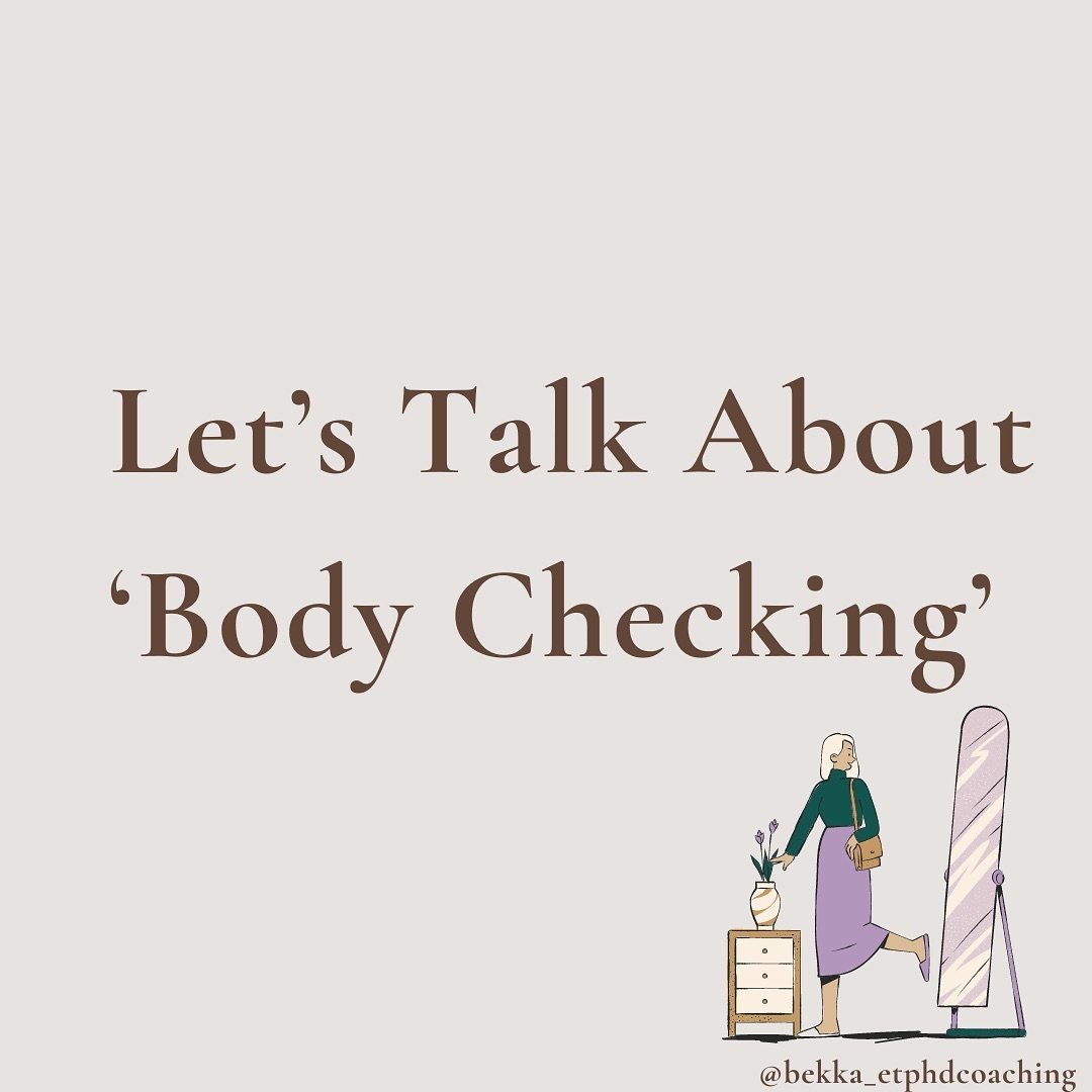 How often do you &lsquo;body check&rsquo;? Is it impacting your life negatively?

 Body checking involves assessing different aspects of your appearance, size, or weight by mirror checking, weighing , pinching skin, measuring reassurance seeking , se