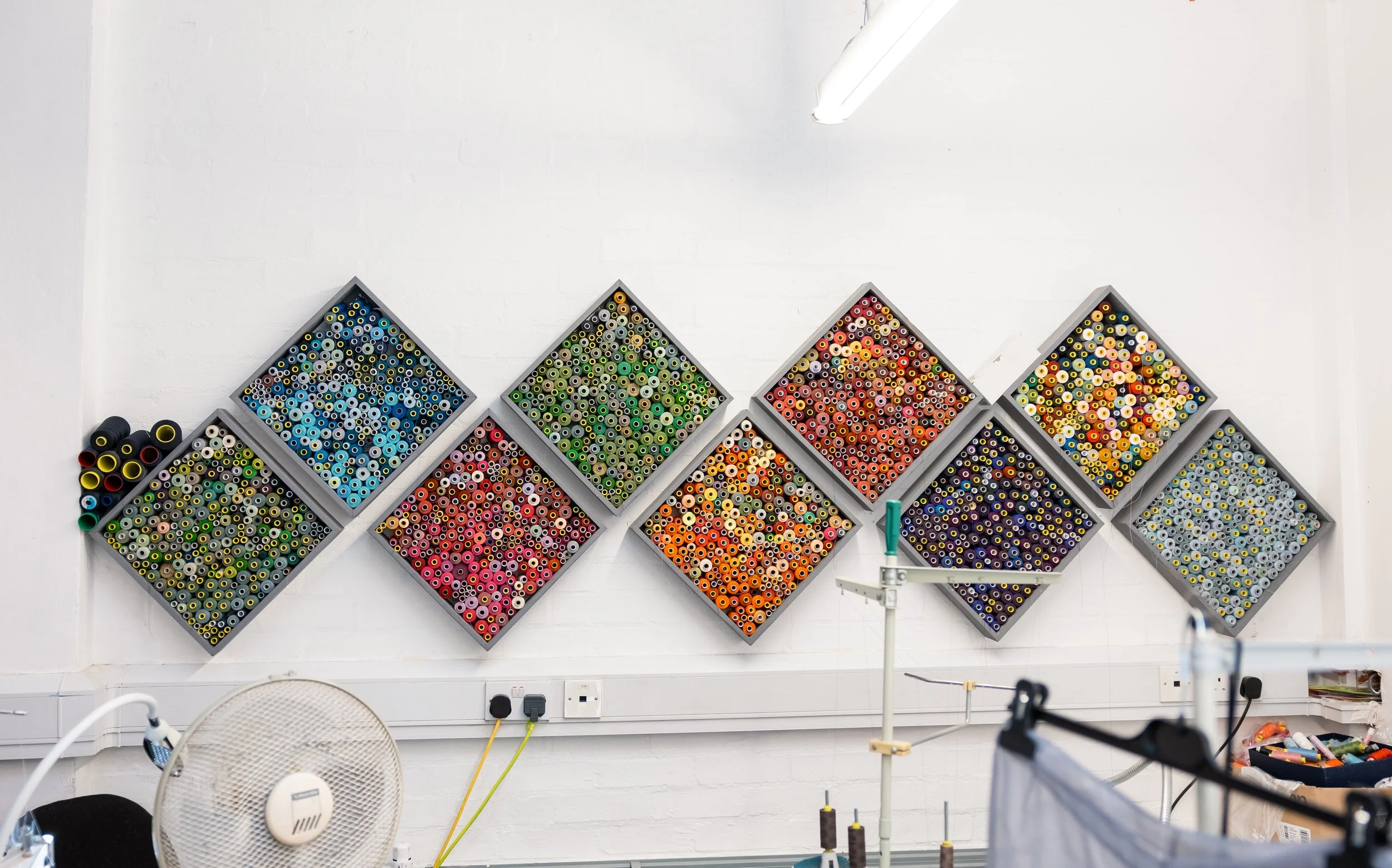 Meantime Studios sewing studio wall decoration