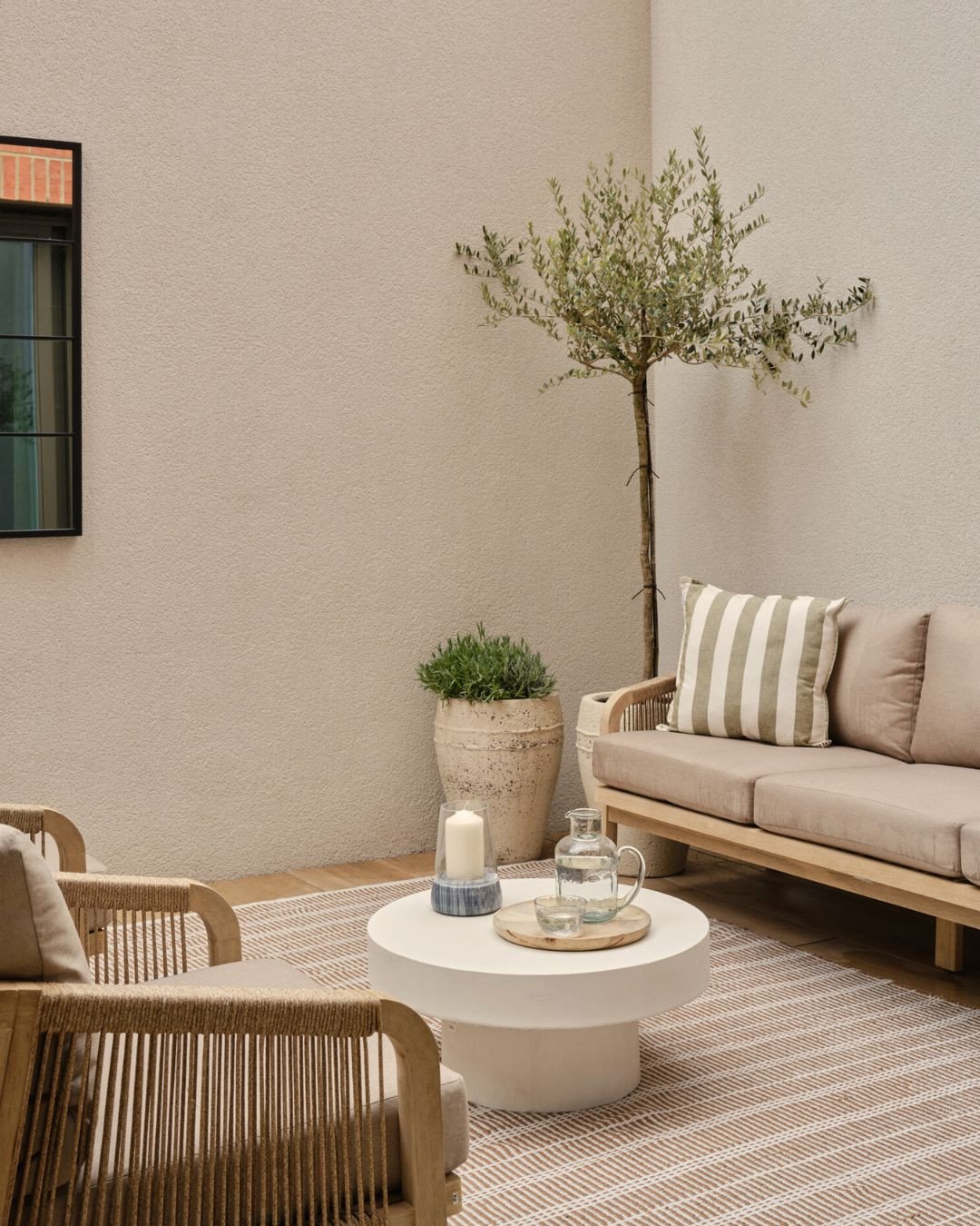 The outdoor space is part of the home, not an afterthought, so we design it with the same level of intention as the interior. By selecting complementary tones, textures, and colours, we create a subtle connection between the two spaces.⁠
⁠
⁠
#outdoor