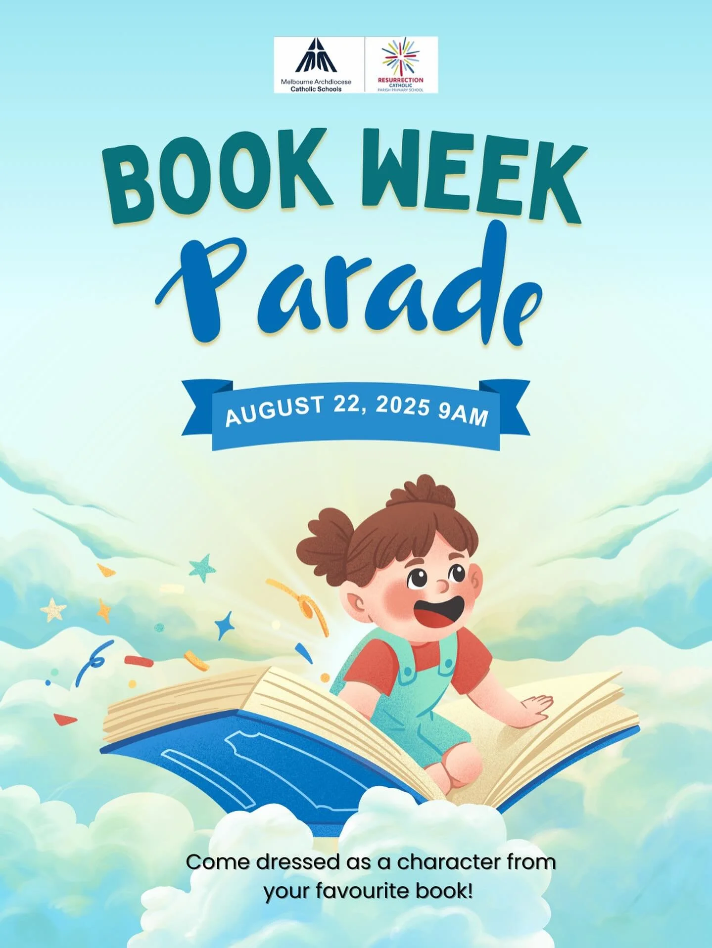 Tomorrow is our annual Book Week parade, encouraging the love of reading by an exciting dress up and book parade to showcase all the books we love!

A wonderful way to end Book Week! See you there! 📚✨