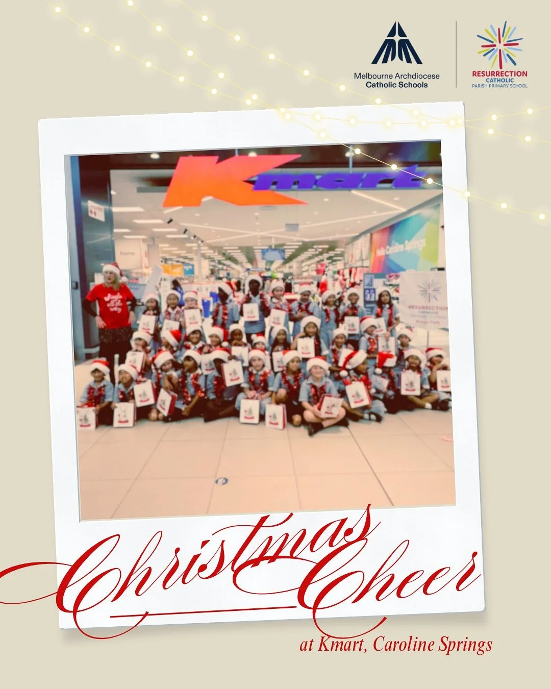 We were given the wonderful opportunity to spread some Christmas cheer at CS square last Friday, as we entertained shoppers with some Christmas carols at Kmart! 🎄

Well done to all students and thank you to Miss. Banks for your preparation and suppo