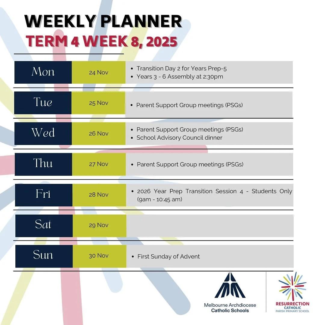 Our Week 8 snapshot! Have a wonderful week everyone ☺️