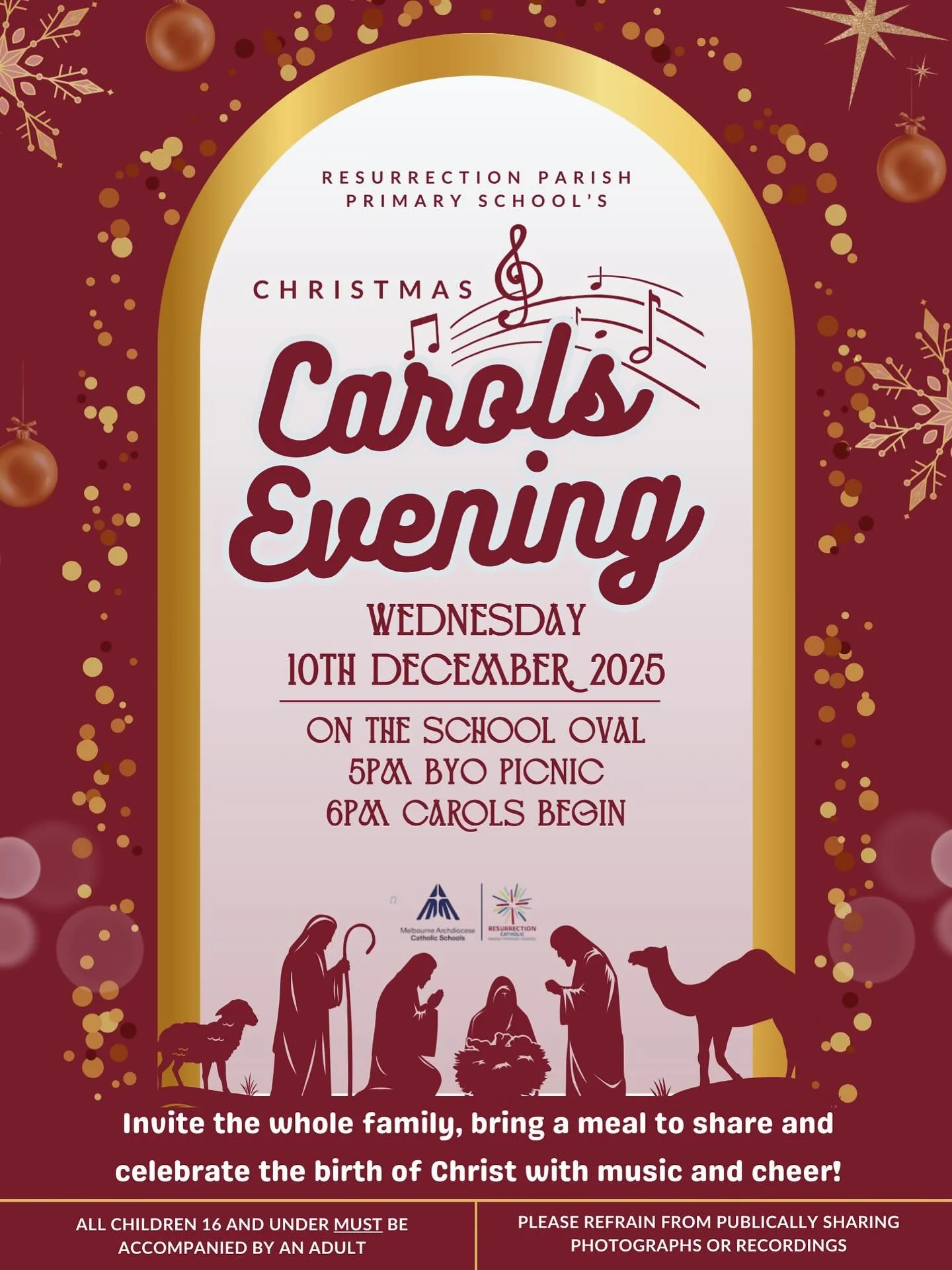 🎄🎅🏽✝️🎶 Next week, we gather as a school community for our Christmas Carols evening. Please see the details on the flyer and in the upcoming newsletter this week. We hope to see you there ✨