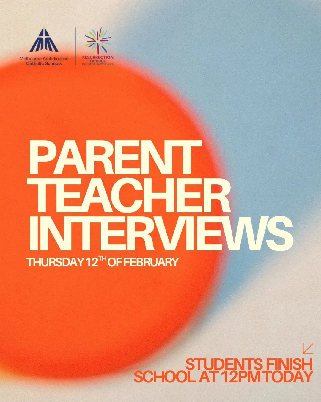 REMINDER: Today we have our Parent Teacher Interviews. Students finish at 12pm with interviews beginning from 12:30pm!