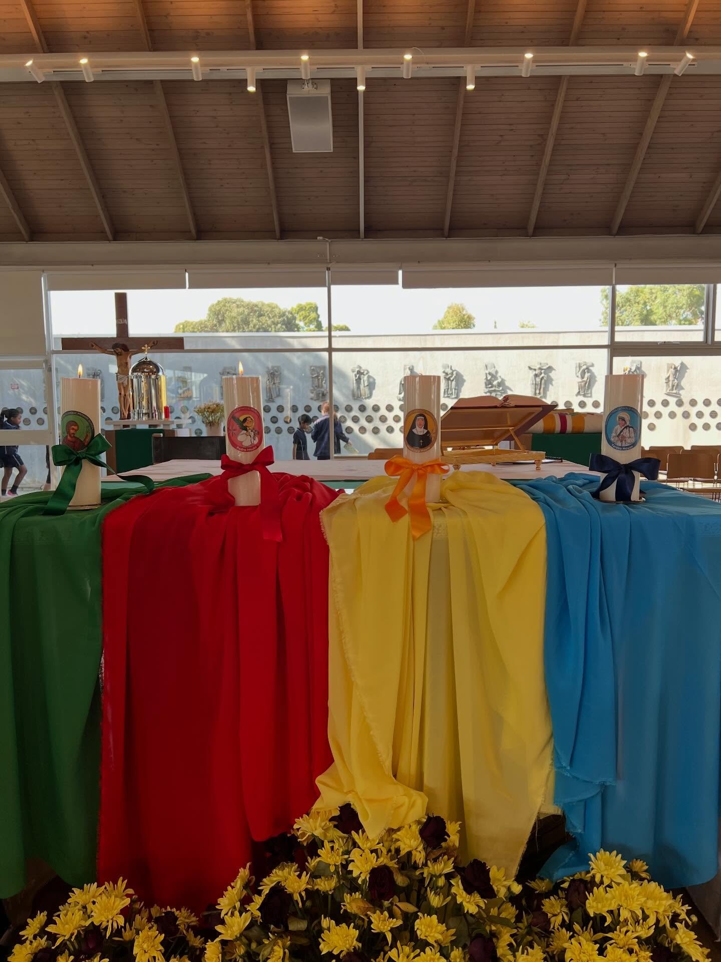 Earlier in the Term, we set our foundations on rock (Mt 7:24-27 our Gospel reading during the Mass) and we began our school year with an Opening School Mass.

During this Mass, we prayed for all staff and students, blessed all our Year 6 students as 