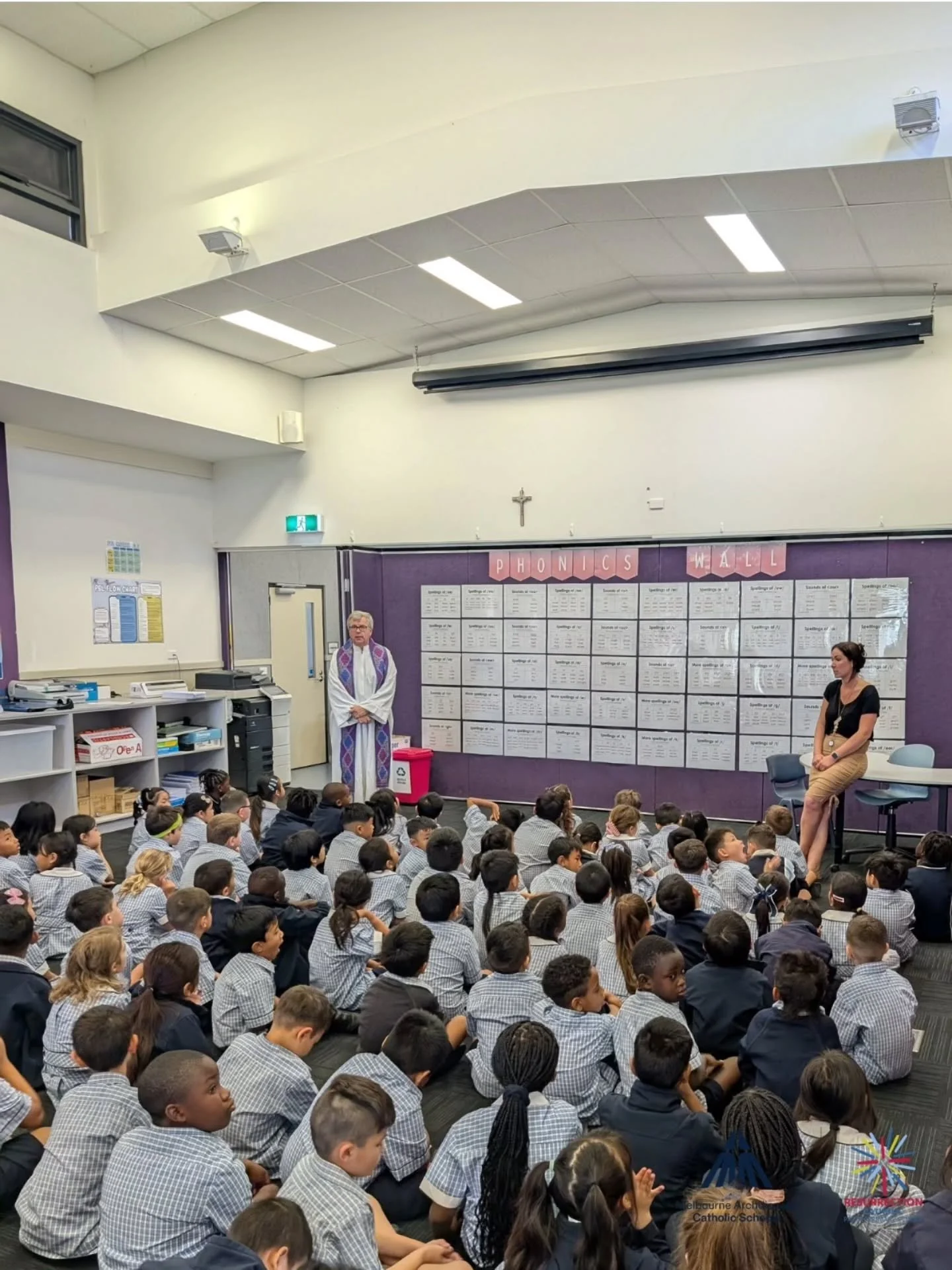 At the beginning of the school year, we were delighted to welcome Father Gerard to the Junior Building for a special blessing following the significant transformation completed over the holiday break. 

The building underwent a dramatic change from a