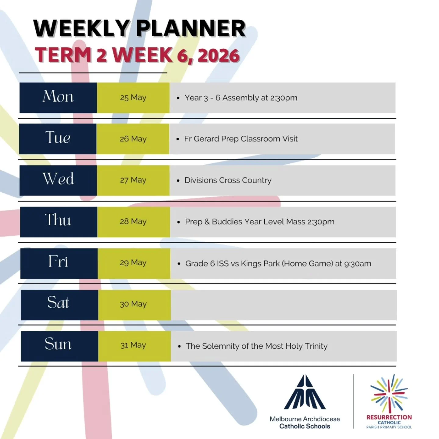 WEEK 6 IS HERE!

A brand new week awaits filled with learning, laughter, friendship and exciting opportunities.

Let&rsquo;s embrace each day with kindness, positivity and the confidence to do our very best. 🤗

#rskingspark #resurrectionkp melbourne